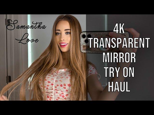 4K TRANSPARENT DRESS TRY ON REVIEW