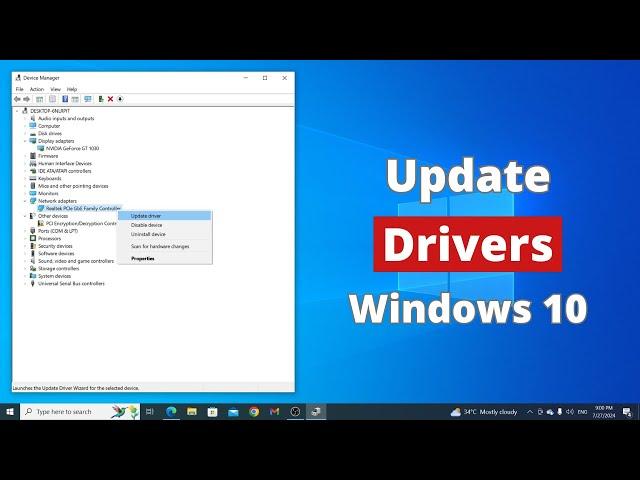 How to Update Drivers in Windows 10