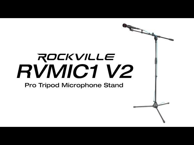 All About Your Rockville RVMIC1 v2 Pro Tripod Microphone Stand Telescopic Mic Boom+Metal Joints