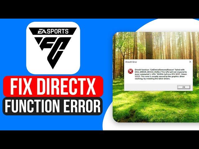 How to Fix EA FC 24 Directx Function Error (2024) - Full Guide