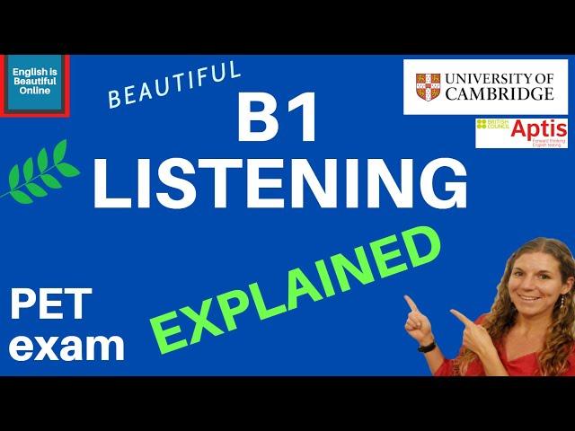 Cambridge PET Listening Test 2021 | EXAM STRUCTURE