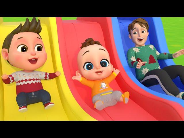 Happy Song - If You Happy - Outdoor Playground: Slide, Swing | Bum Bum Kids Song & Nursery Rhymes