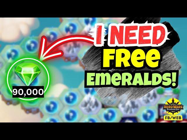 Free 90k Emeralds from Ninja Turtles Mysterious Island Map | Hero Wars Dominion Era