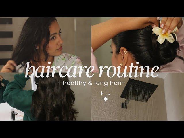 my full haircare routine | healthy & long hair