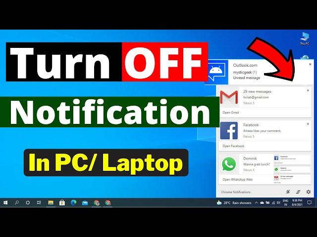 How To Disable All  App Notifications In Windows 10 |PC/Laptop Me Notification Off Kaise Kare