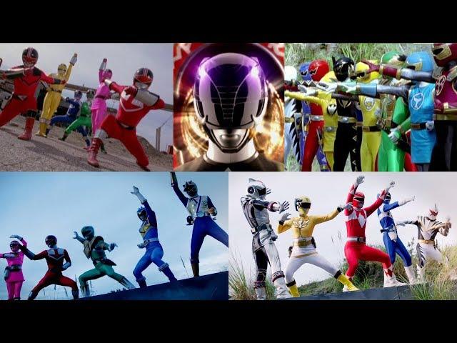 All Power Rangers Team Ups Morphs | Power Rangers Official