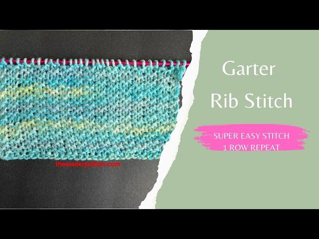 Garter Rib Stitch