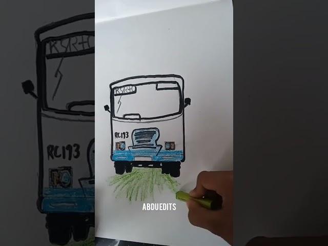 ksrtc drawing #keralabus#shorts#abduedits#