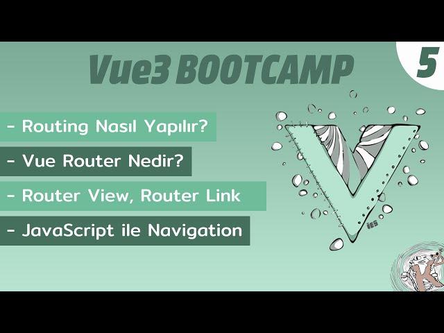 #Vue3 Bootcamp #5 | Vue3 ile Routing Yapımı | Vue-Router Kullanımı