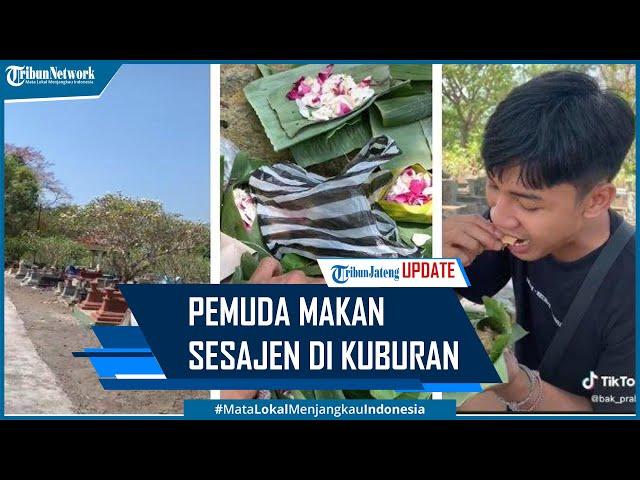 Viral Pemuda Sragen Makan Sesajen yang Ada di Sendang dan Kuburan