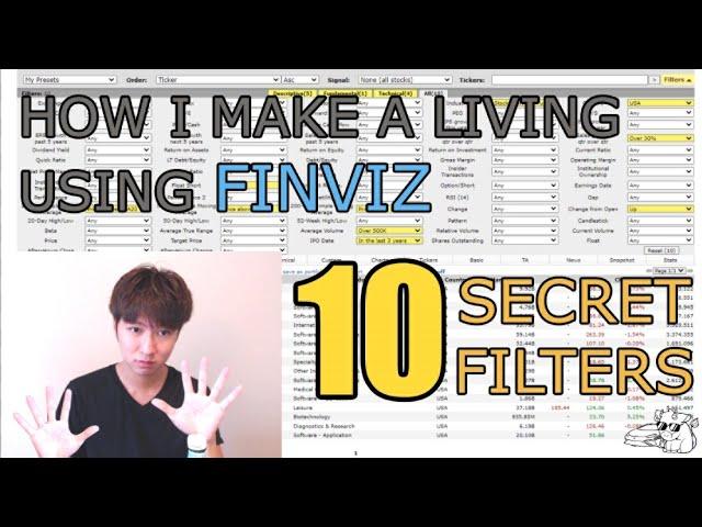 My personal scanner - 10 secret Filters on Finviz