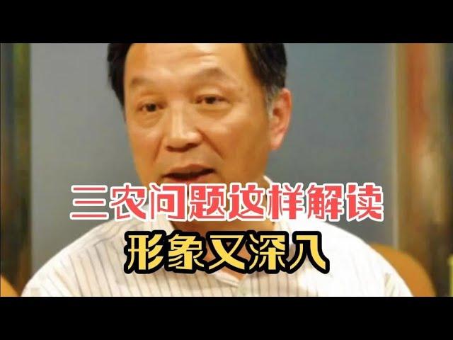 温铁军教授这样解读三农问题形象又深入