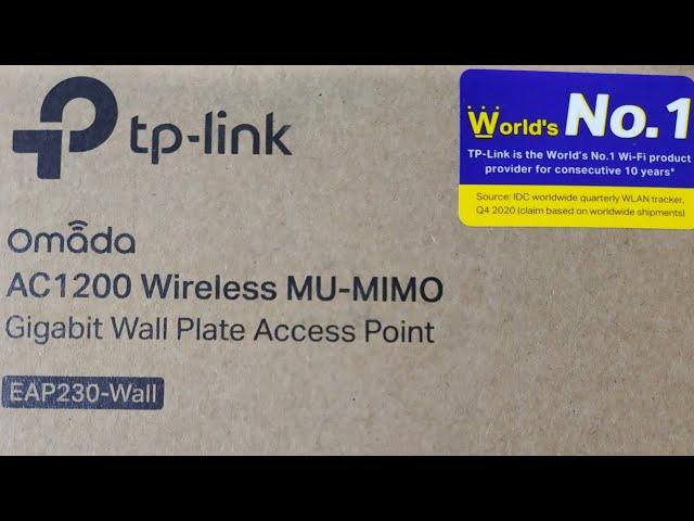 Tp-Link EAP230-Wall Omada AC1200 Wireless MU-MIMO Gigabit Wall-Plate Access Point #tplinkrouter