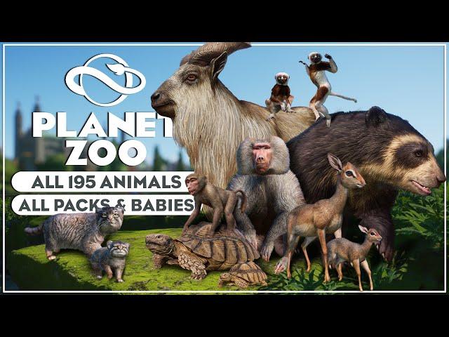 ALL 195 Planet Zoo Animals and Babies REVEALED!