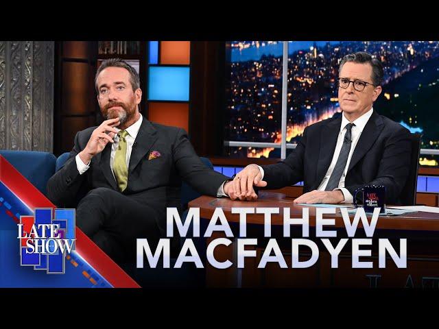 Matthew Macfadyen Recreates Stephen Colbert's Favorite Scene From The Series Finale Of "Successio…