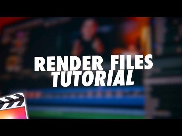 How to Delete Render Files in Final Cut Pro X