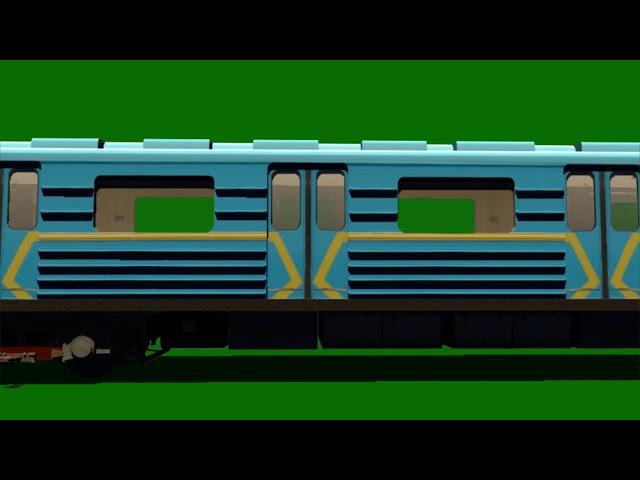 Green screen background Video Train