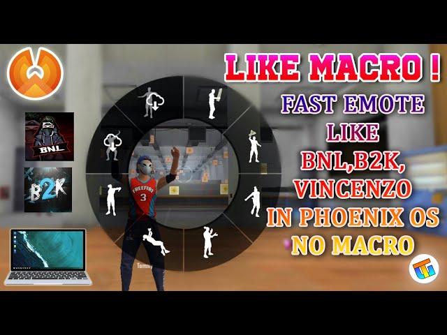 Fast Emote Trick Like B2K BNL Freefire In Phoenix os - Tommy Gaming