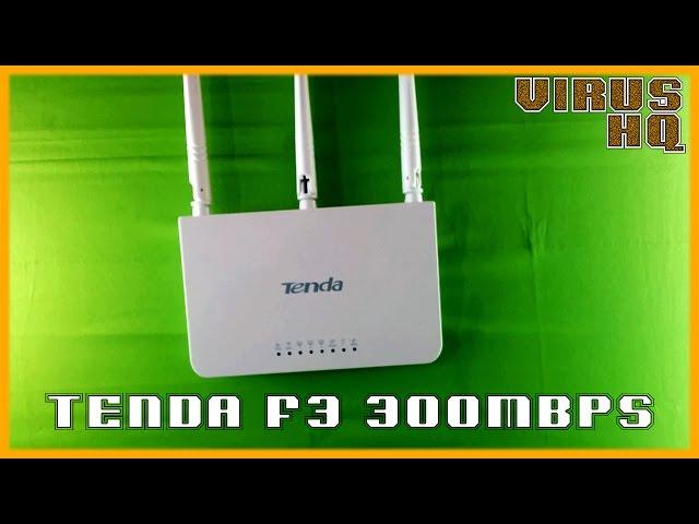 Tenda F3 300mbps wireless router unboxing & review