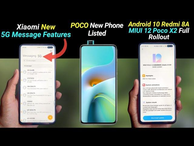 MIUI 12 New 5G message Feature | Poco X2 Full MIUI 12 Rollout | Poco New Phone | Redmi 8A Android 10