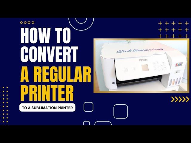 How to Convert a Regular Printer to a Sublimation Printer - Epson Ecotank 2800