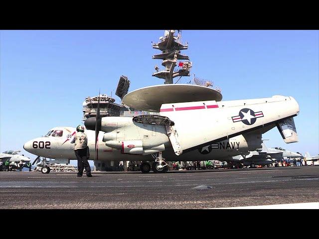 USS GEORGE H.W. BUSH CVN 77 Flight Deck Operations