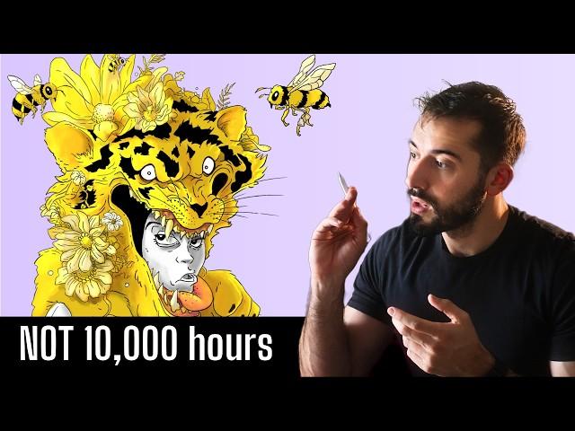 Drawing for 10,000 hours does not make you an Art God