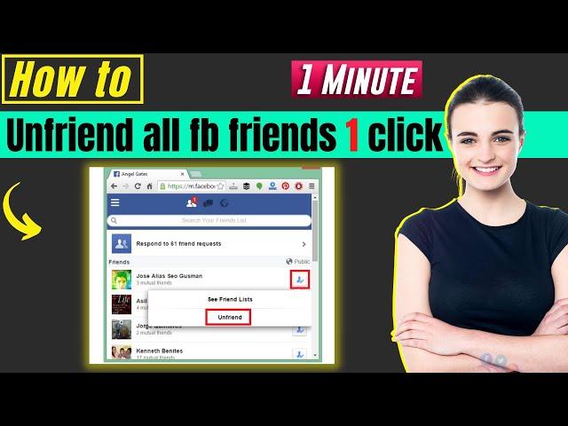 How to delete friends on facebook quickly 2025 | unfriend all fb friends in one click