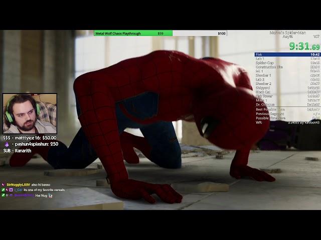 Marvel's Spider-Man Any% Speedrun PB 3:40:35 RTA (6/12/20)