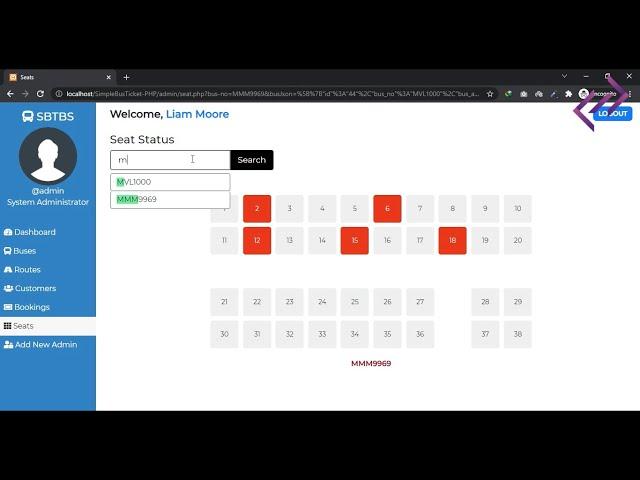 Simple Bus Ticket Booking System in PHP MySQL with Source Code - CodeAstro