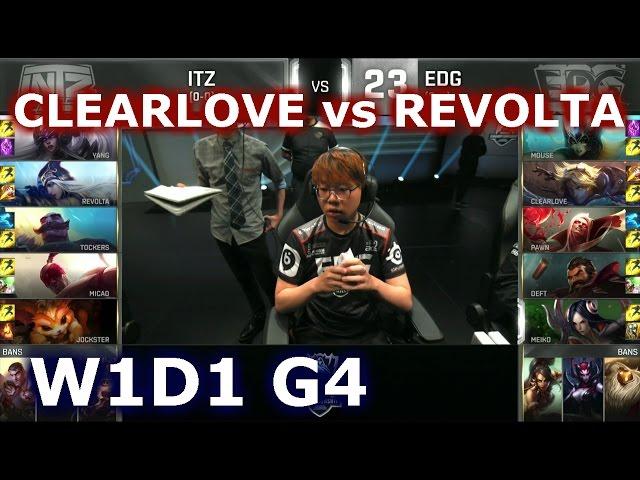 EDG vs ITZ W1D1 - CLEARLOVE vs REVOLTA Player Experience Stream | LoL S6 World Championship 2016