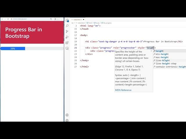 Progress Bar in Bootstrap 5- Funku Coder | Bootstrap 5 tutorial for beginners