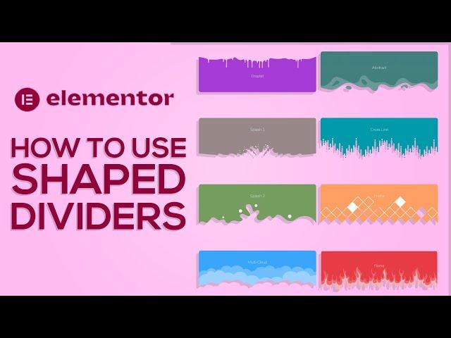 How To Use Shaped Divider In Elementor | Easy Tutorial For Beginners (2025)