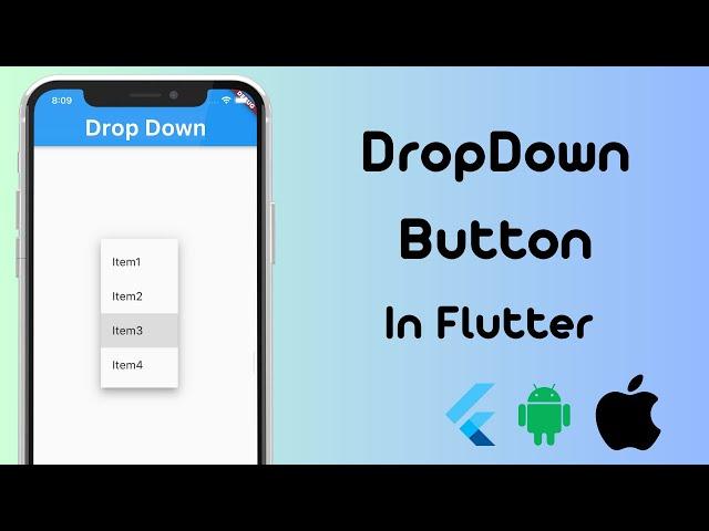 Flutter DropdownButton Widget |  Dropdown Menu in Flutter