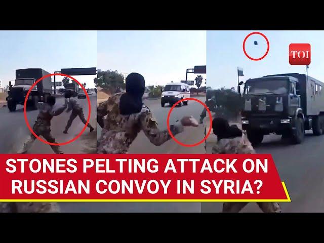 Russian Military Convoy Attacked In Syria By Rebel Forces; Dramatic Footage Surfaces | Watch