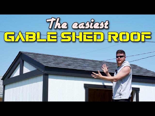 How to build a Gable Shed Roof // Can't be that hard, right?