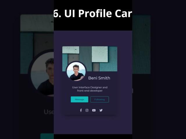 10+ CSS Profile Cards using html and css and JavaScript