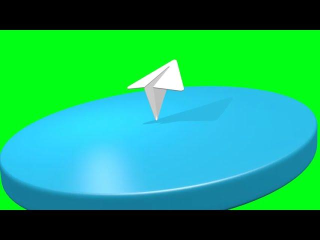 Telegram animated 3D green screen no copyright