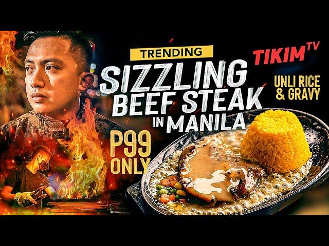 99 Pesos SIZZLING UNLI-JAVA RICE & GRAVY in SAMPALOC | Tata Achot's Sizzling Story | TIKIM TV