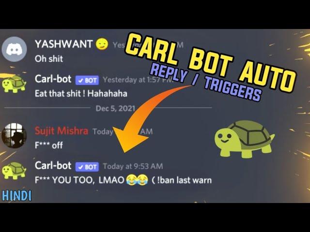 How to use triggers in carl bot in || How to use autofeeds of carl bot ||