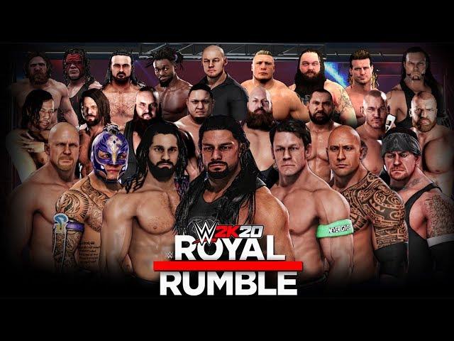 WWE 2K20 30 Man Royal Rumble Match!