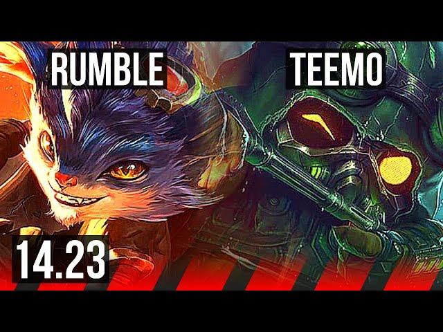 RUMBLE vs TEEMO (TOP) | 1700+ games | KR Diamond | 14.23