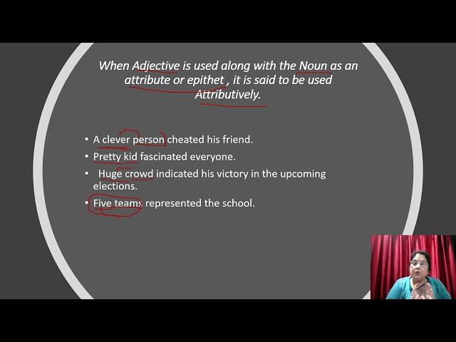 HOW TO USE THE ADJECTIVES ATTRIBUTIVELY AND PREDICATIVELY#ADJECTIVE- ATTRIBUTIVELY AND PREDICATIVELY