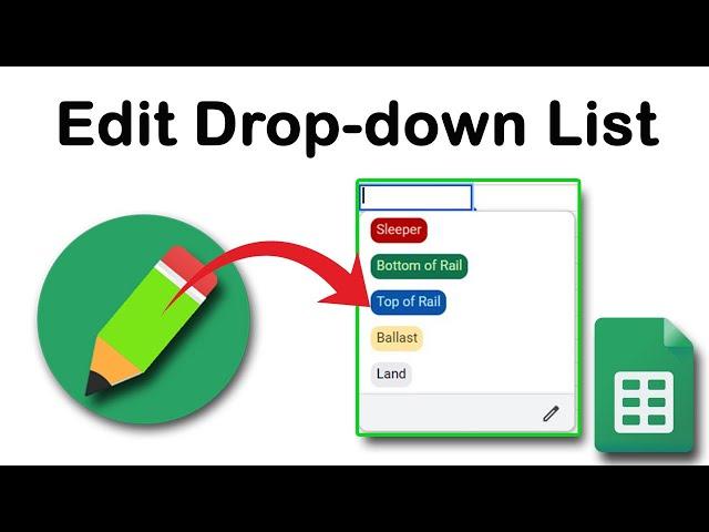 How to add and edit drop down list in google sheets