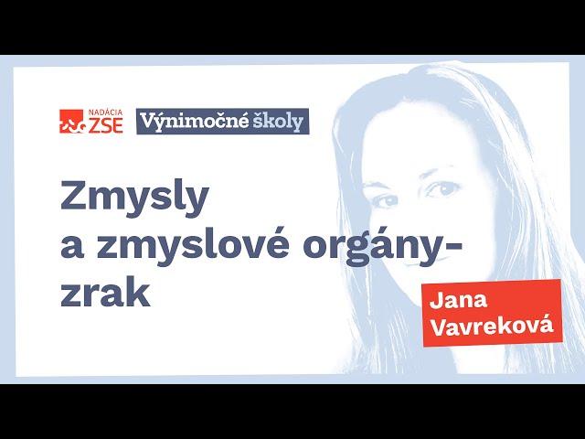 Zmysly a zmyslové orgány - zrak (Jana Vavreková)
