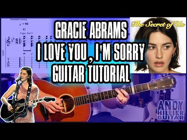 Gracie Abrams - I Love You, I'm Sorry Guitar Tutorial by Andy Hillier
