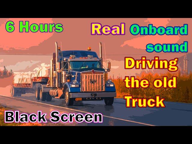 6 Hours Diesel Engine Sound | Truck Driving | Onboard Sound | Cabride | White noise | Sleep | ASMR