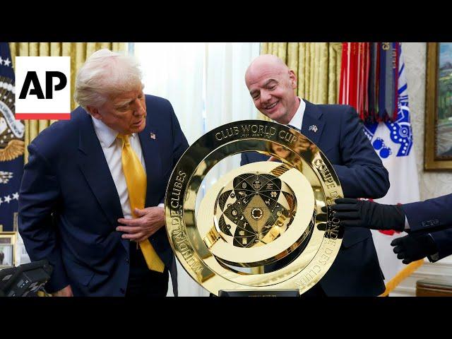 Trump creates task force ahead of 2026 World Cup and unveils 2025 Club World Cup trophy