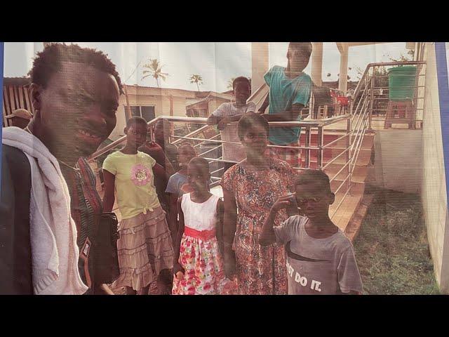 Michael Blackson touring his newly built school with Ghanaian traditional elders