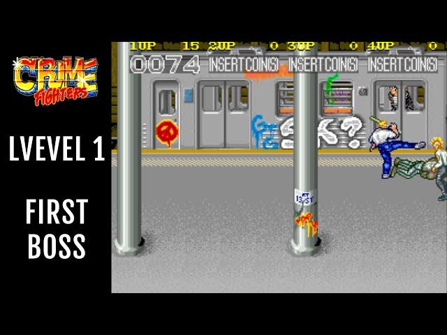 Classic Ardade | Crime Fighters US 4 Players | Level 1 and First Boss | Борцы с преступностью | ИГРА
